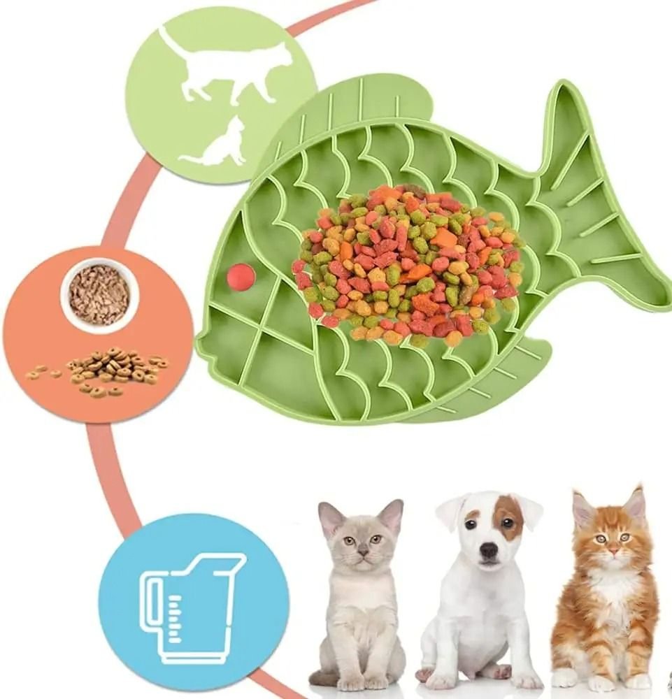 Silicone Lick Mat For Pet Dogs Slow Food Plate Rice Bowl For Small Medium Dog Anti Gulping Choking Feeder Puppy Treat Dispenser Silicone Lick Mat For Pet Dogs Slow Food Plate Rice Bowl For Small Medium Dog Anti Gulping Choking Feeder Puppy Treat Dispenser